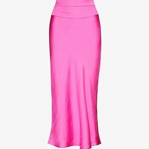 Free People Normani Bias Midi Skirt Electric Pink
SIZE 2